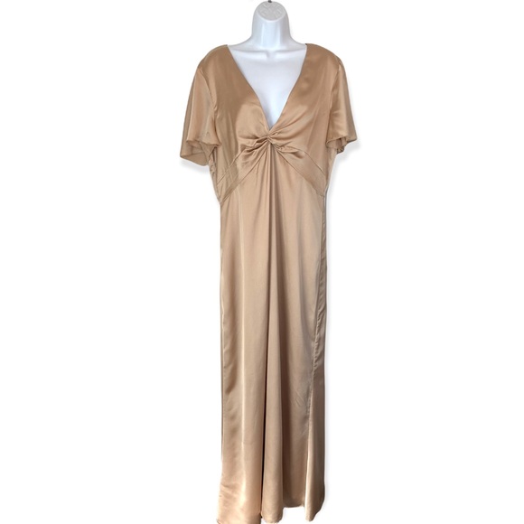 Show Me Your Mumu Rome Twist Gown in Champagne - Picture 2 of 8